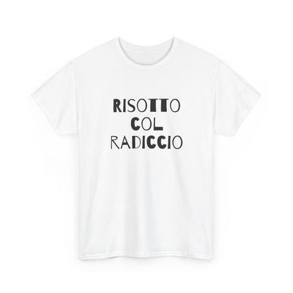 T-shirt bianca p&o risotto col radiccio Printify