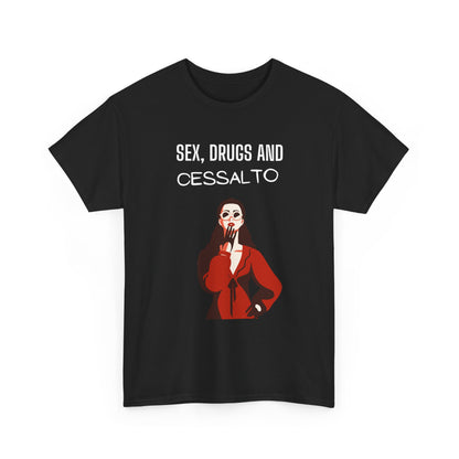 T-shirt Sex Drugs Cessalto Printify