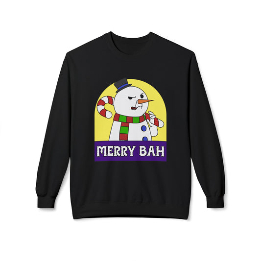 Felpetta Natale Cattivo Bah nera Printify