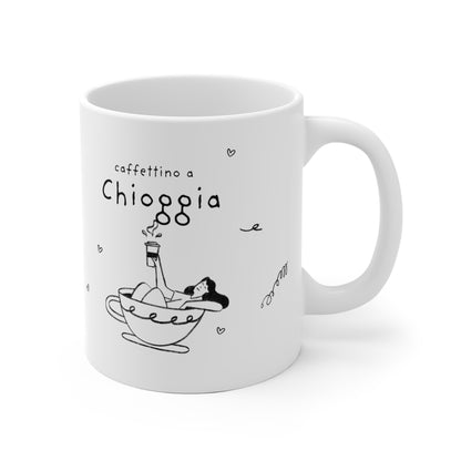 Tazza caffè bianca 325ml Chioggia Printify