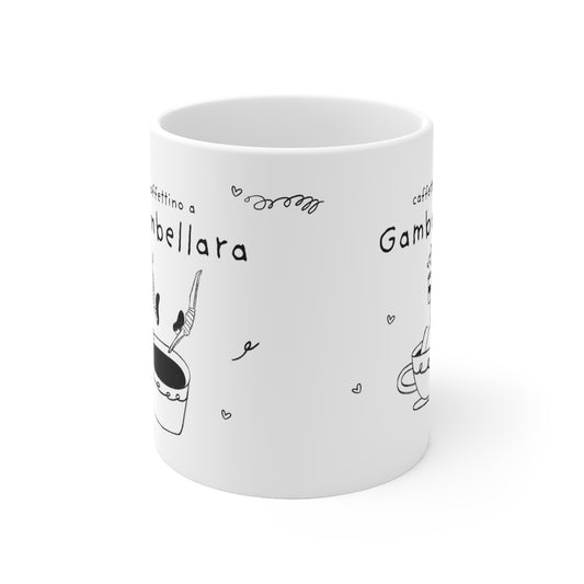 Tazza caffè bianca 325ml Gambellara Printify