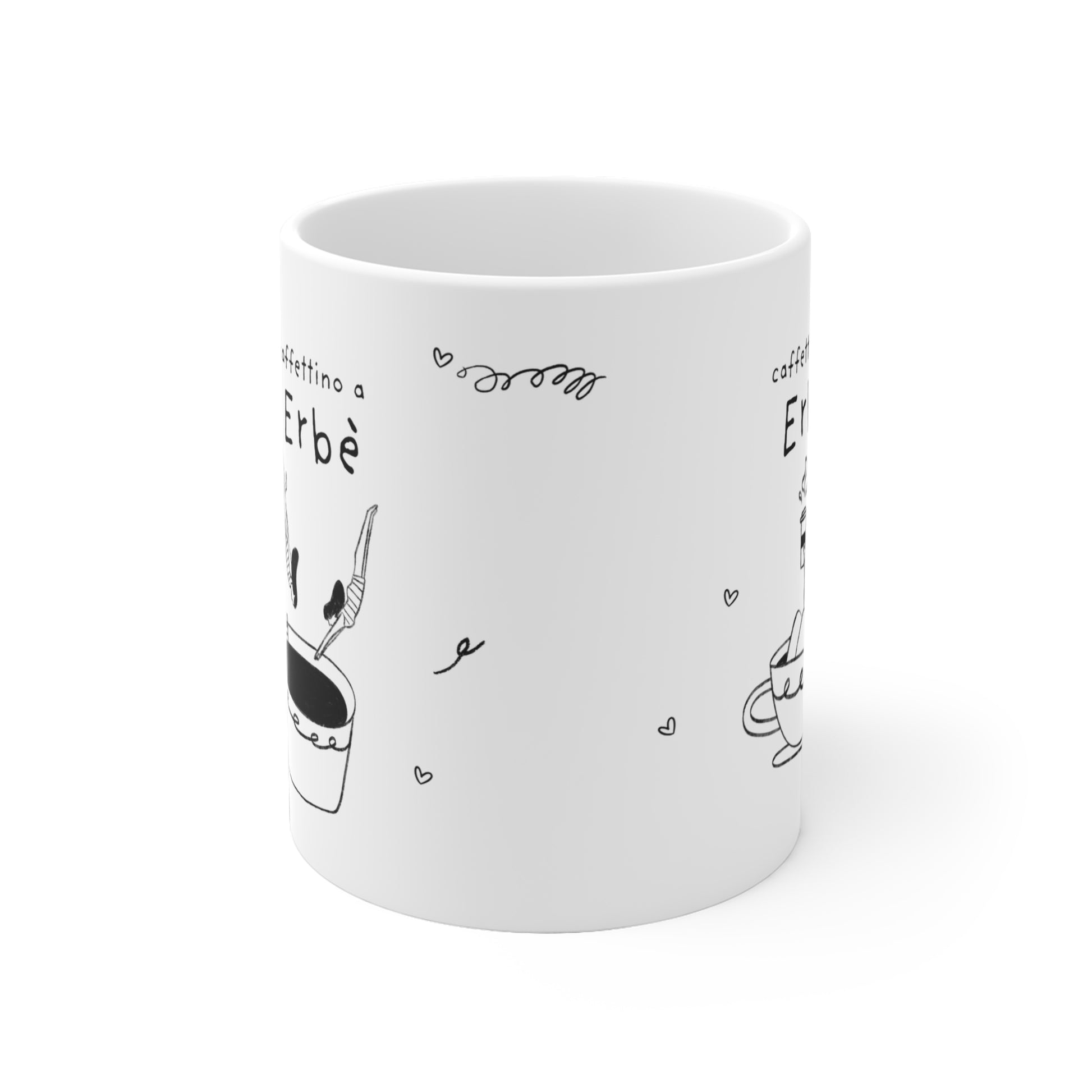Tazza caffè bianca 325ml Erbè Printify