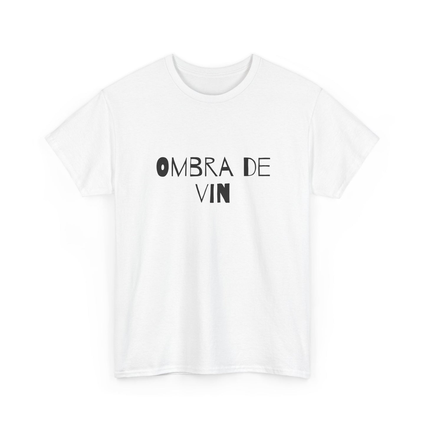T-shirt bianca p&o ombra de vin Printify