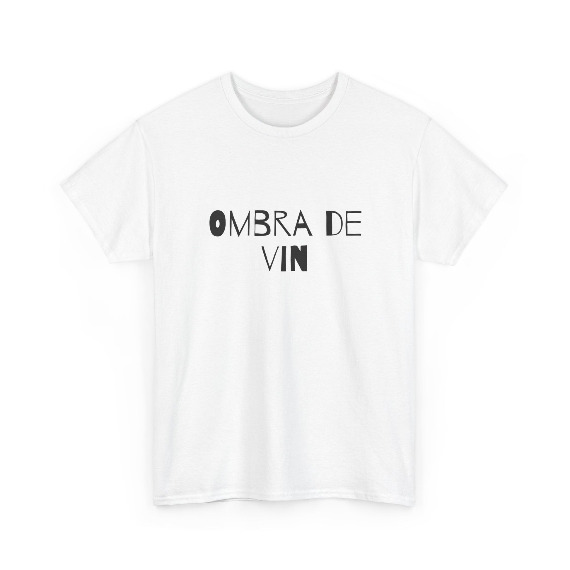 T-shirt bianca p&o ombra de vin Printify