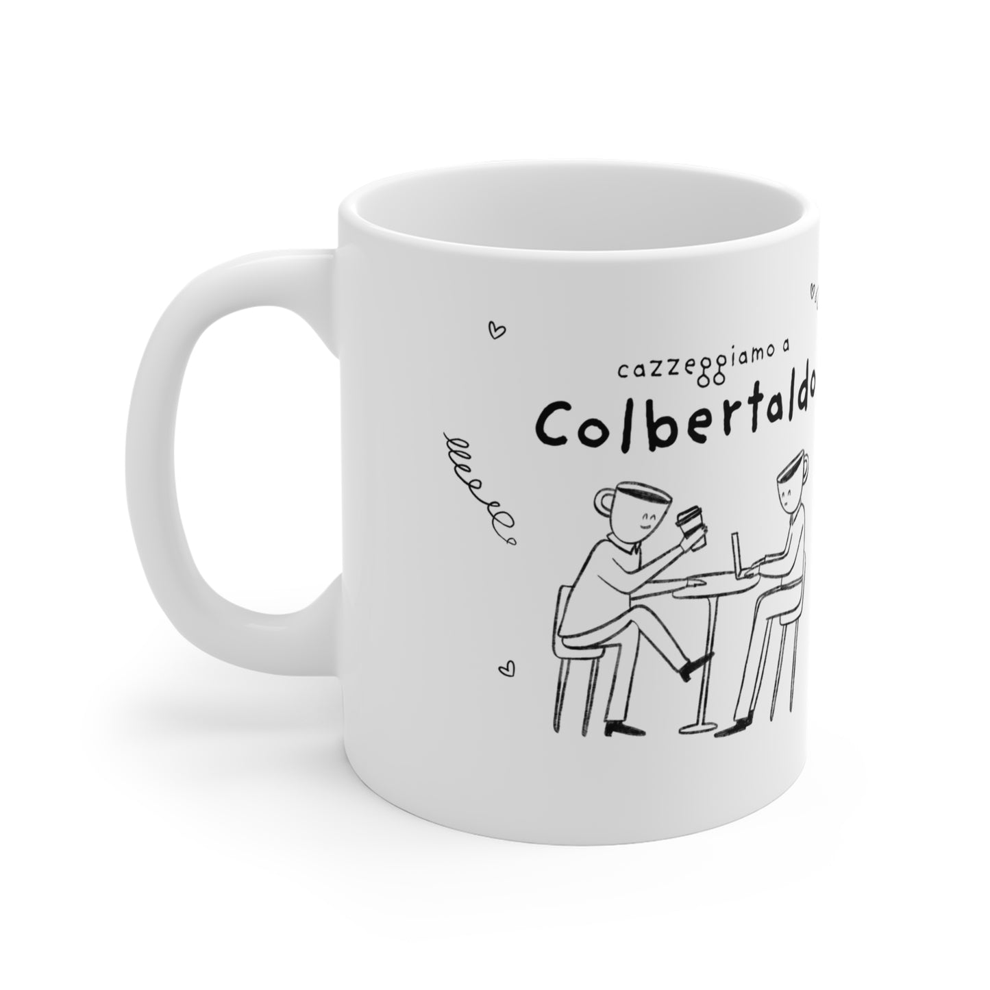 Tazza caffè bianca 325ml Colbertaldo Printify