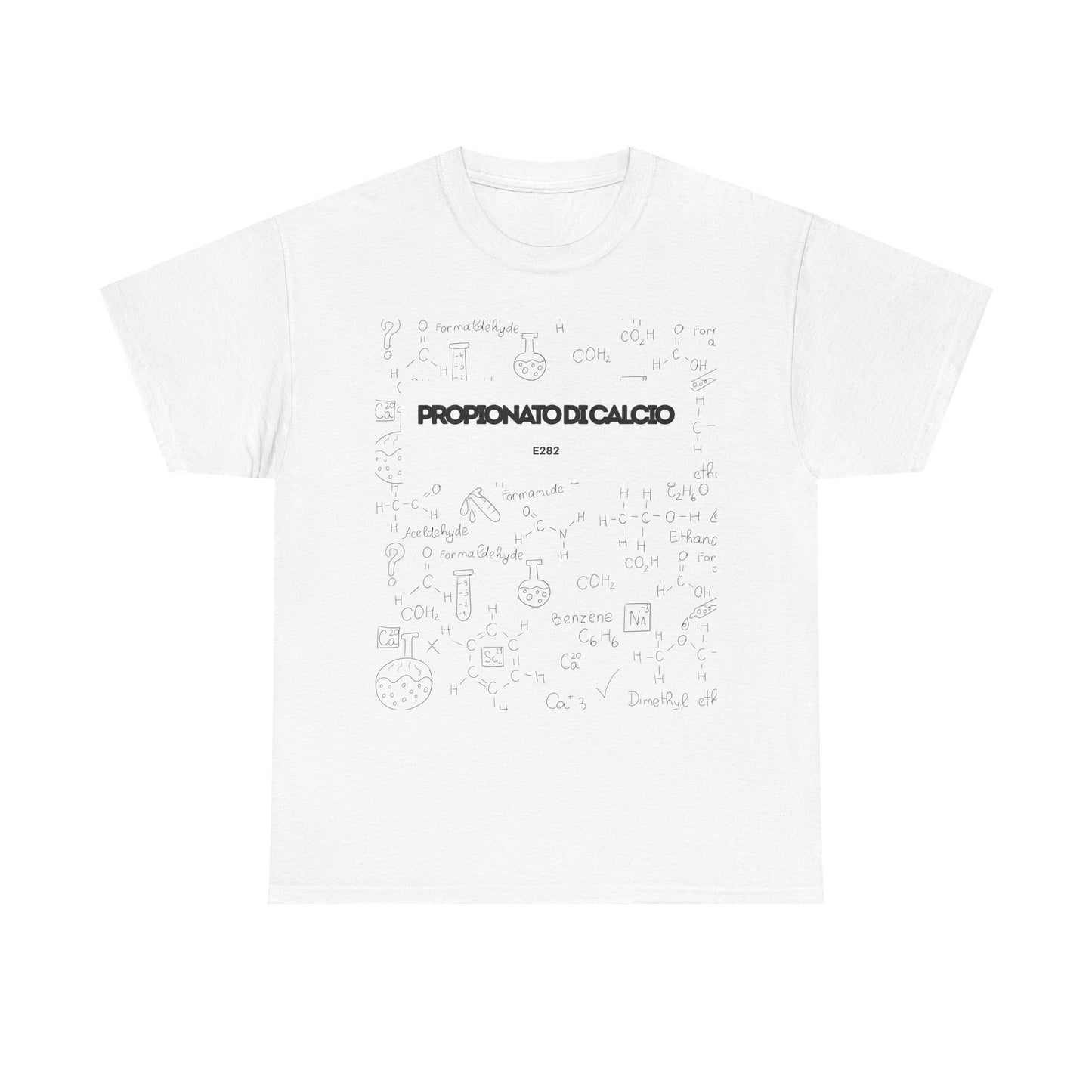 T-shirt bianca n&n Propionato di calcio Printify