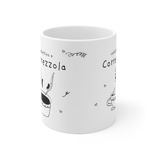 Tazza caffè bianca 325ml Correzzola Printify