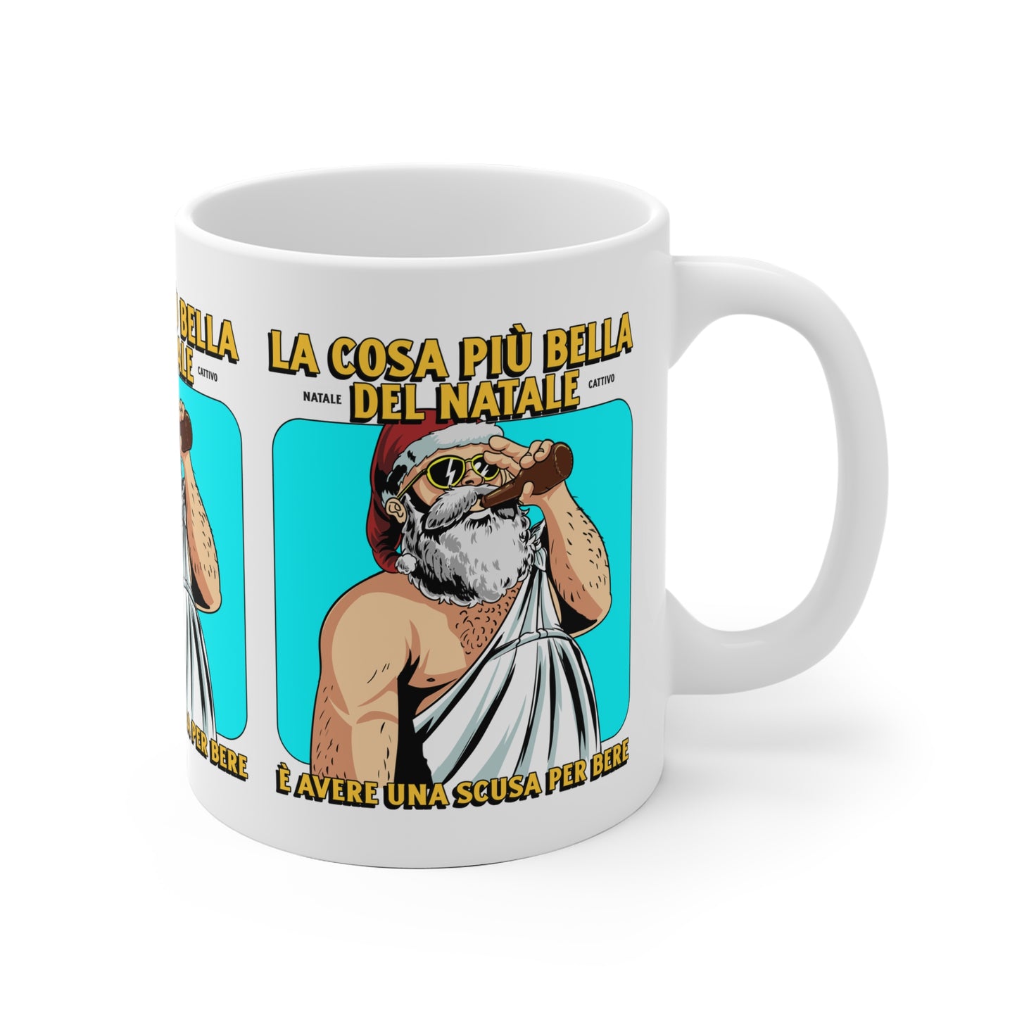 Tazza Natale Cattivo Bere Printify
