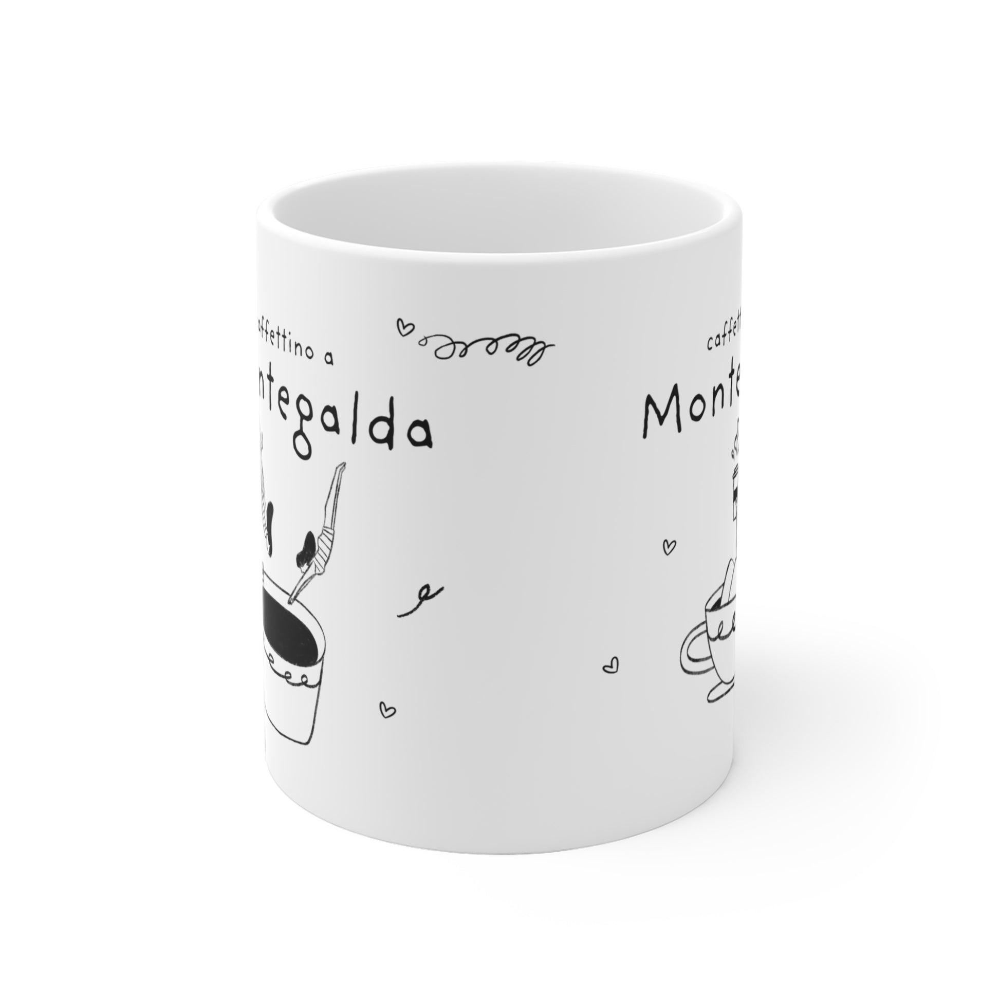 Tazza caffè bianca 325ml Montegalda Printify