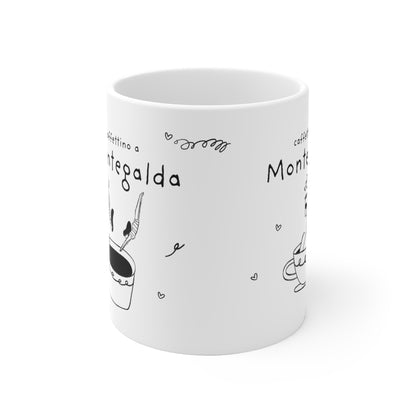 Tazza caffè bianca 325ml Montegalda Printify