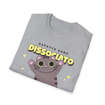 T-shirt Aspetta Dissociato Gatto X Vintage