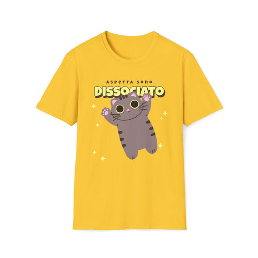 T-shirt Aspetta Dissociato Gatto X Vintage