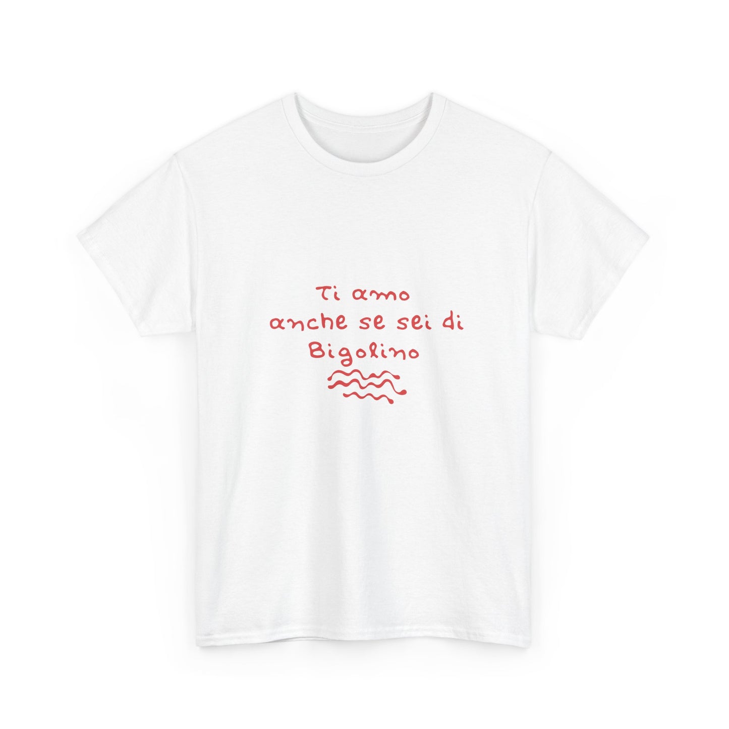 T-shirt ti amo anche se sei di Bigolino Printify