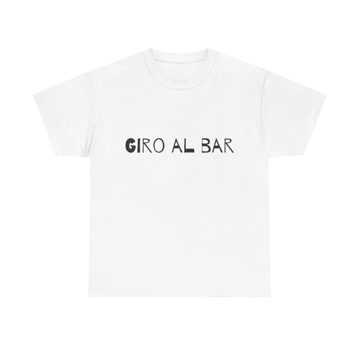 T-shirt bianca p&o giro al bar Printify