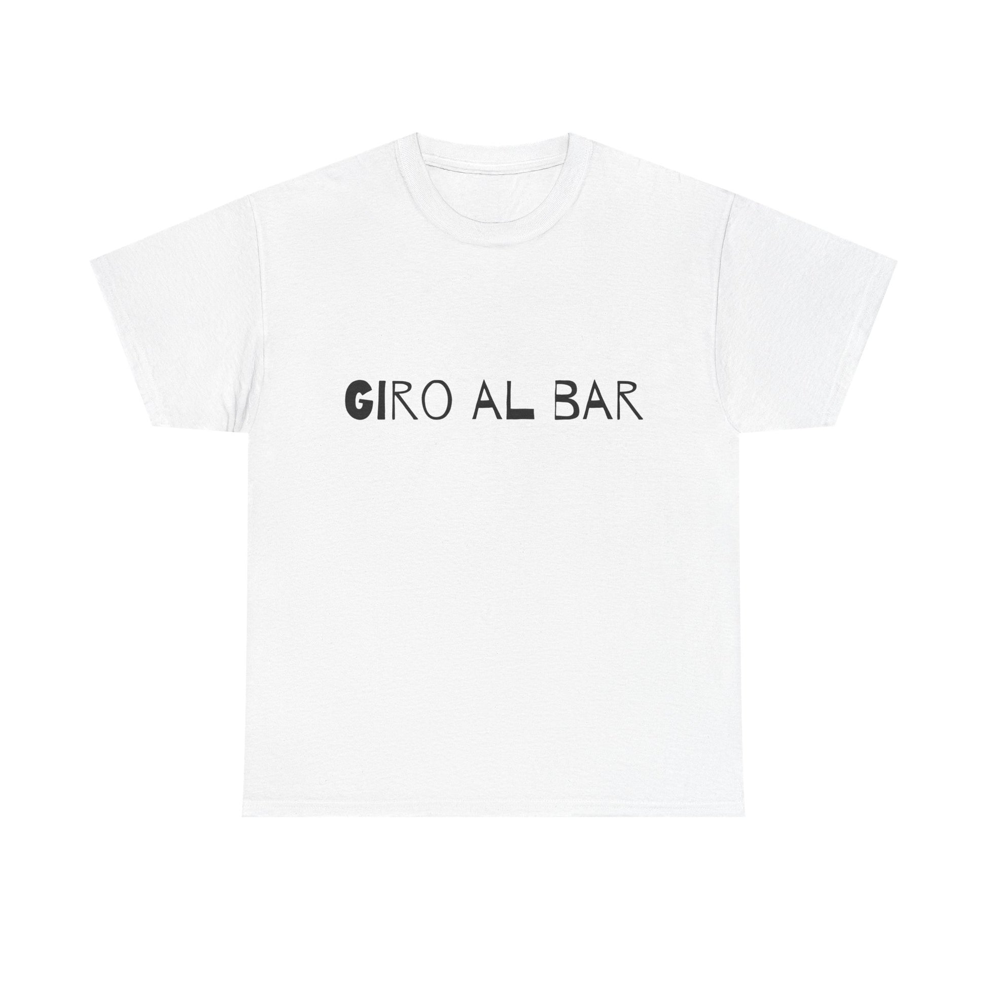 T-shirt bianca p&o giro al bar Printify