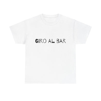 T-shirt bianca p&o giro al bar Printify