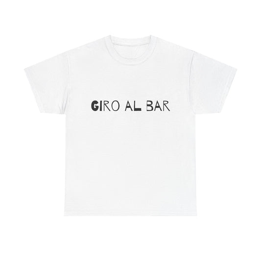 T-shirt bianca p&o giro al bar Printify