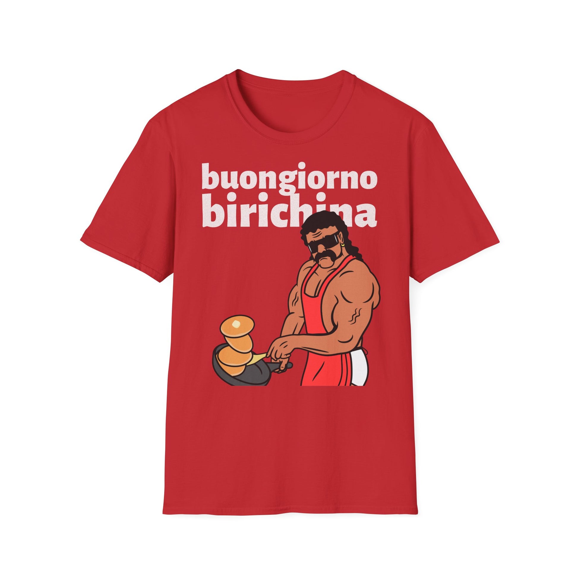 T-Shirt Brutto Cattivo Buogiorno Birichina Cotone Leggero Printify