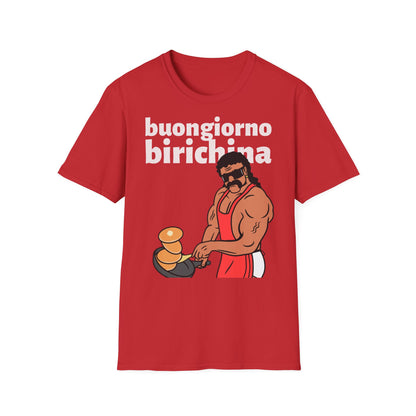 T-Shirt Brutto Cattivo Buogiorno Birichina Cotone Leggero Printify