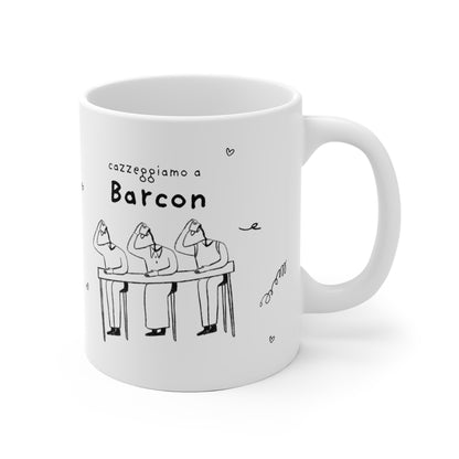 Tazza caffè bianca 325ml Barcon Printify