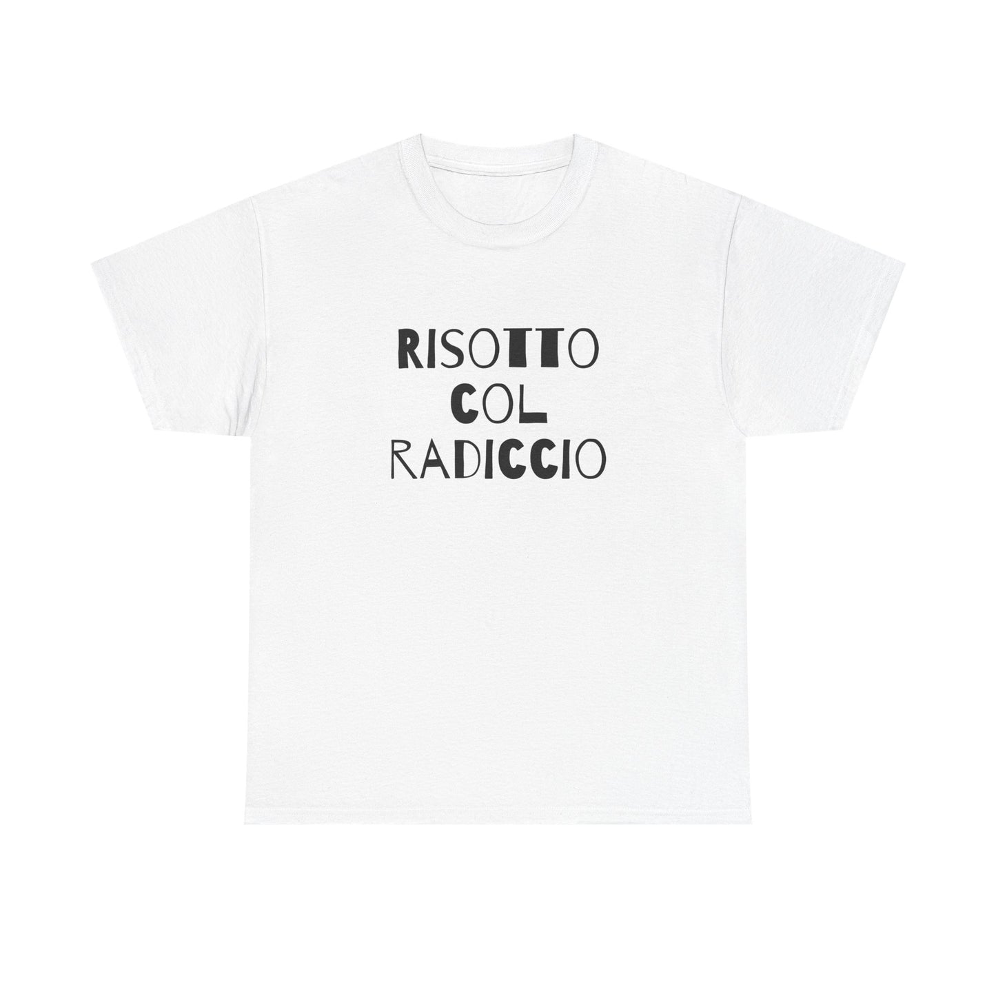 T-shirt bianca p&o risotto col radiccio Printify
