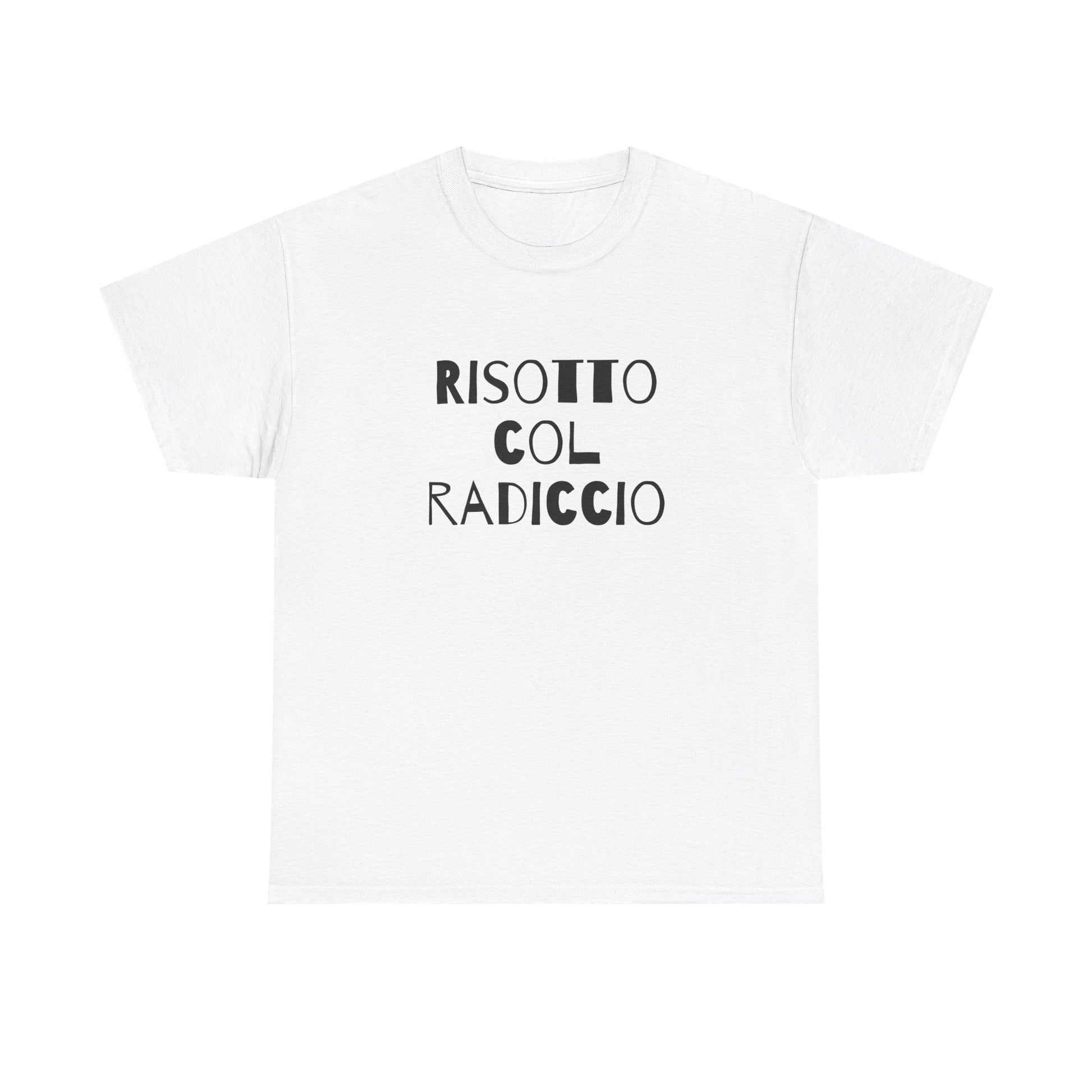 T-shirt bianca p&o risotto col radiccio Printify