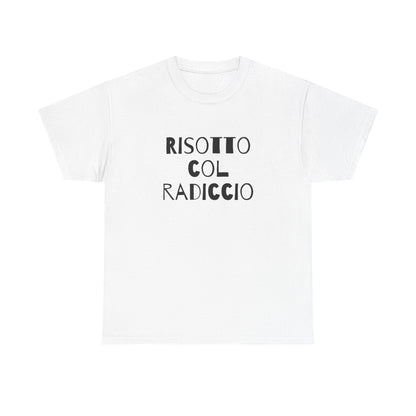 T-shirt bianca p&o risotto col radiccio Printify