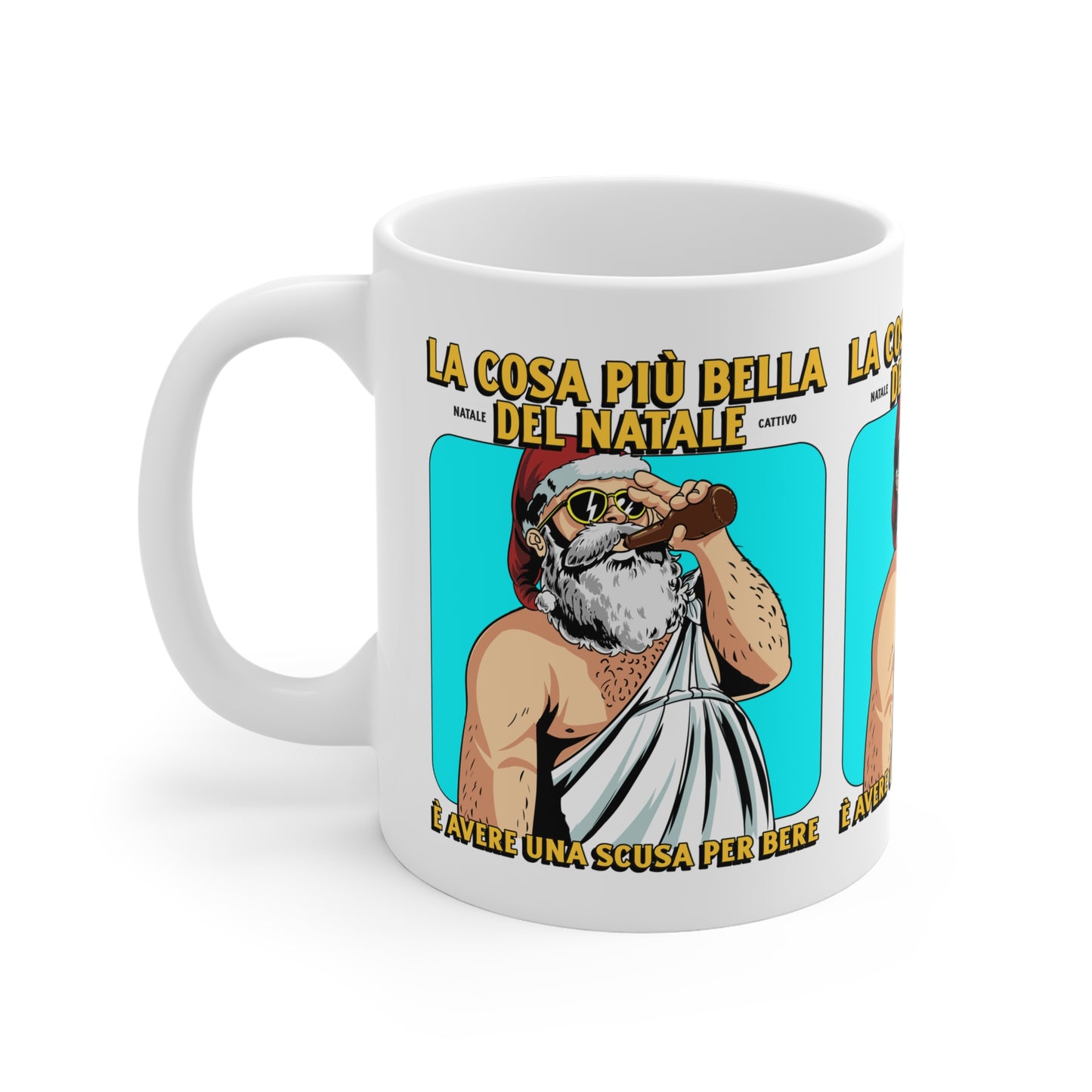 Tazza Natale Cattivo Bere Printify